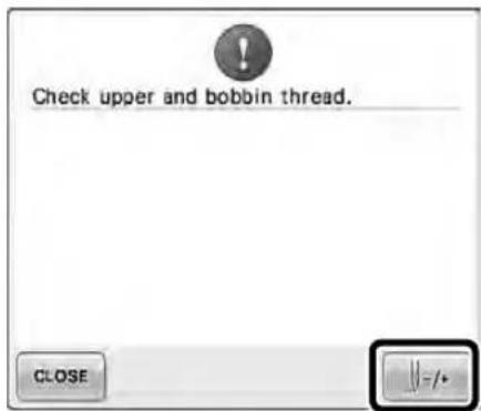 BABY LOCK Endurance 2 BND92 - Moving the Needle on the Error Message Screen - 1