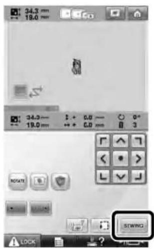 BABY LOCK Endurance 2 BND92 - To change the embroidery settings for the opened embroidery pattern, touch EMBOIDERY SETTING - 3