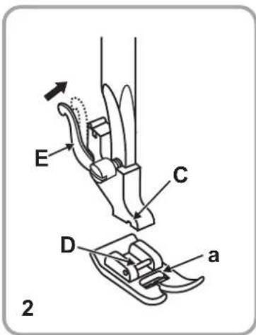 SILVERCREST SNM 33 B1 - Attaching the presser foot holder - 2