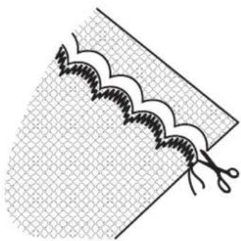 SILVERCREST SNM 33 B1 - Scallop stitching - 3