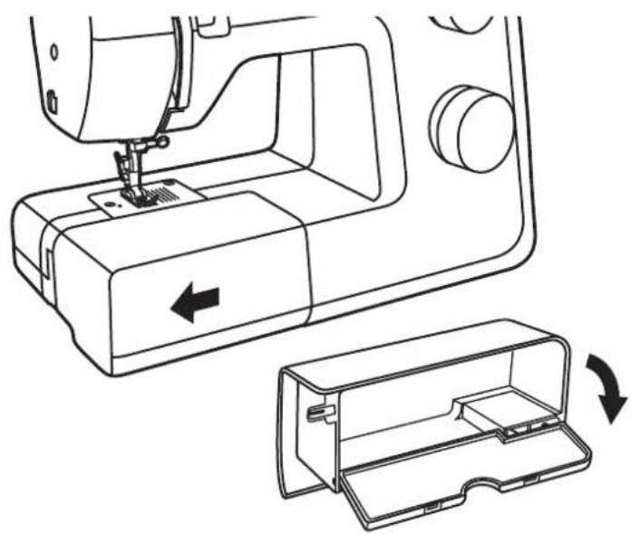 SILVERCREST SNM 33 B1 - Installing the snap-in sewing table - 1
