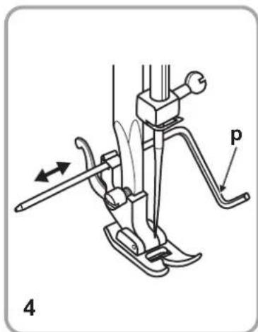 SILVERCREST SNM 33 B1 - Levier du pied presseur à deux positions - 5