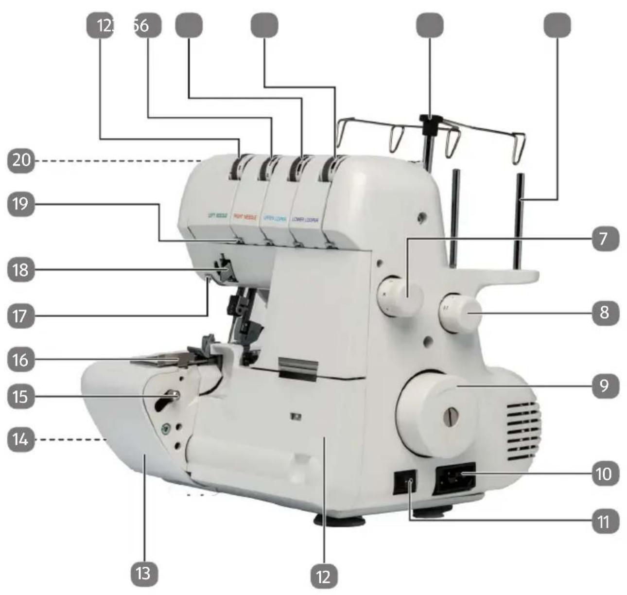 Micromaxx MD16600 - Hauptkomponenten Composants principaux Hoofdcomponenten - 1