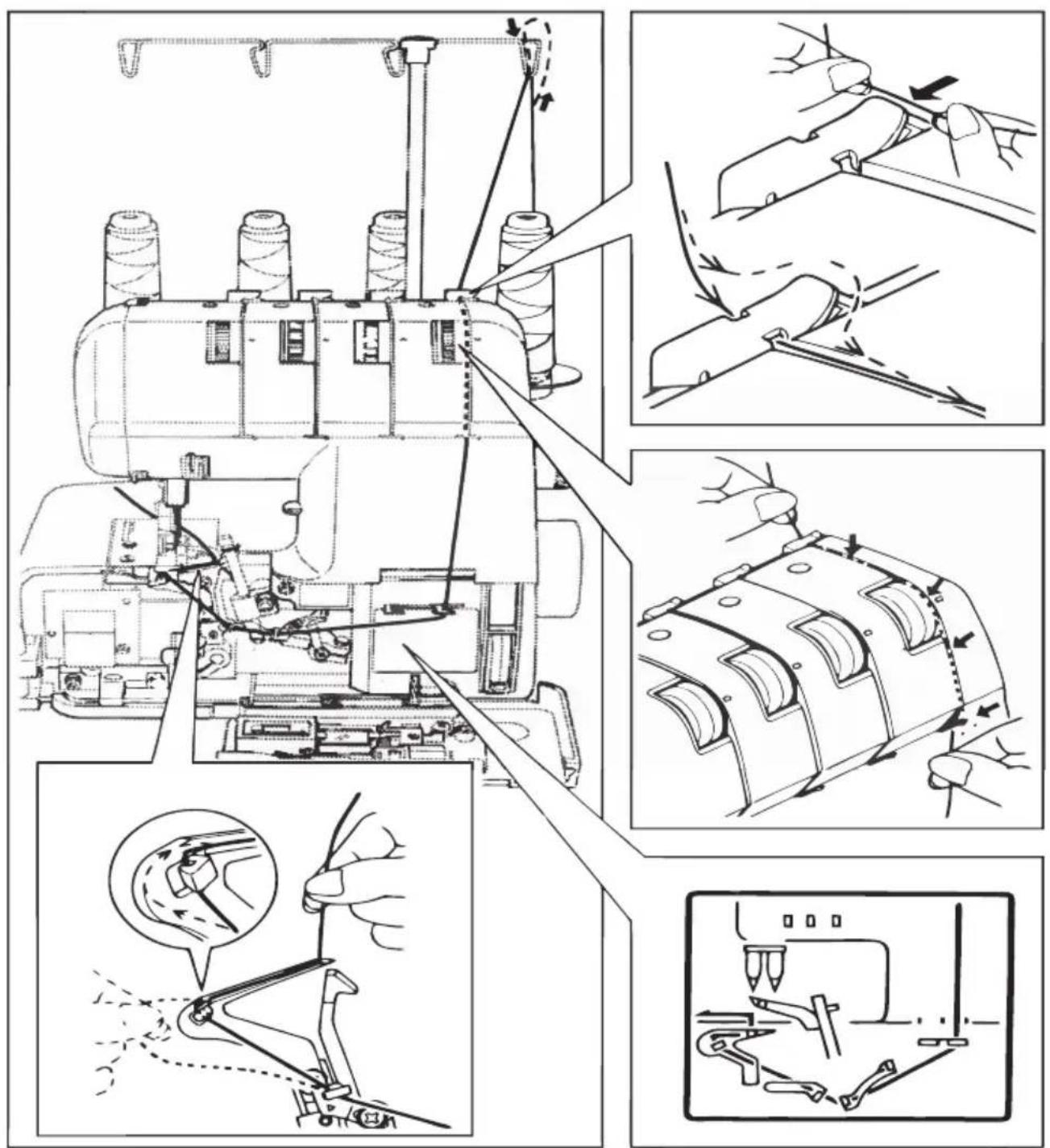 Micromaxx MD16600 - Onderste grijperdraad inrijgen - 1