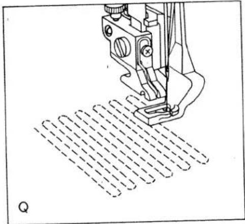PFAFF Hobby 875 - Fixation du pied à repriser (fig. P): - 1