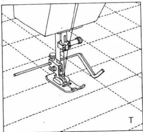 PFAFF Hobby 875 - Fixation du guide-droit: - 1