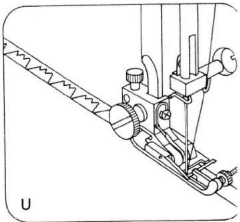 PFAFF Hobby 302 - Bevestigen van de lineaal - 2
