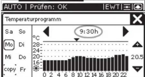 ZEHNDER ComfoControl Luxe - Temperaturprogramm einstellen - 5