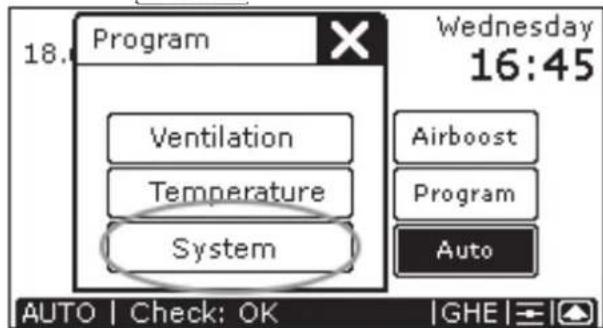 ZEHNDER ComfoControl Luxe - Screen settings - 2