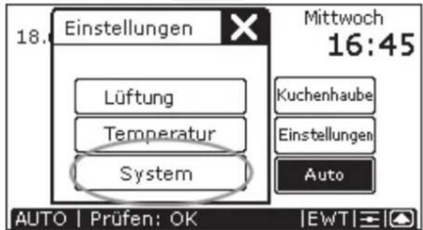 ZEHNDER ComfoControl Luxe - Sprache einstellen - 2