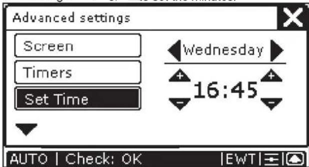 ZEHNDER ComfoControl Luxe - Time and date settings - 2
