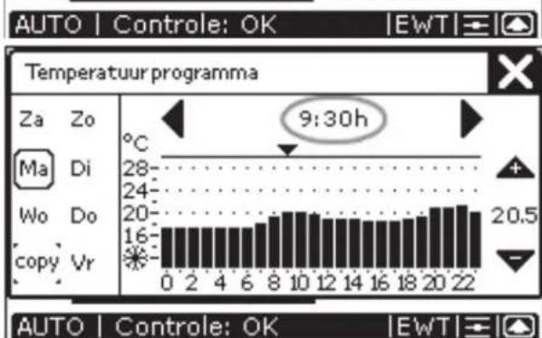 ZEHNDER ComfoControl Luxe - Temperatuurprogramma instellen - 5
