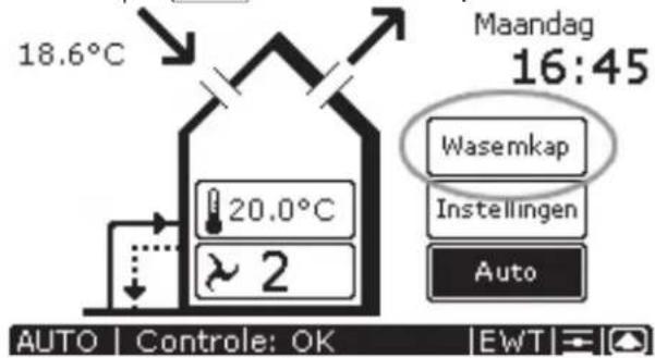 ZEHNDER ComfoControl Luxe - Wasemkap in- en uitschakelen - 1