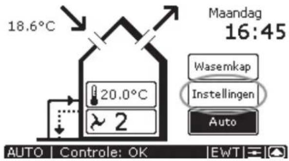ZEHNDER ComfoControl Luxe - Taal instellen - 1
