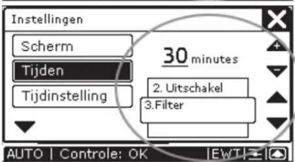 ZEHNDER ComfoControl Luxe - Tijdvertragingen instellen - 6