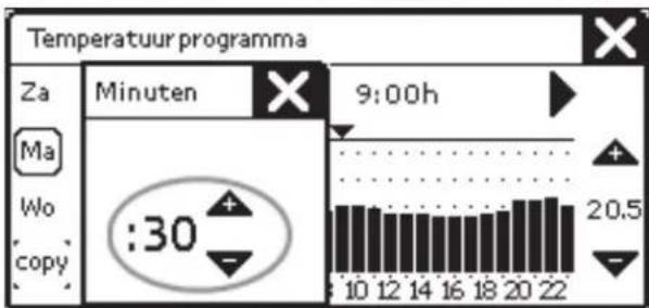 ZEHNDER ComfoControl Luxe - Temperatuurprogramma instellen - 4
