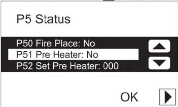 ZEHNDER ComfoControl Luxe - The P menus are now accessible - 4