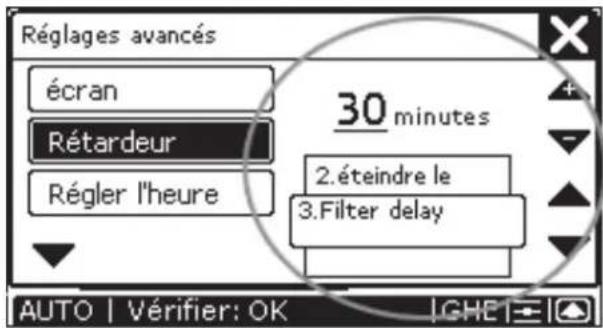 ZEHNDER ComfoControl Luxe - Réglage de retardements - 6