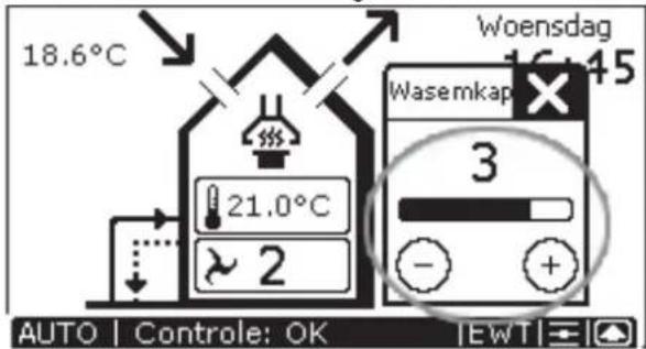 ZEHNDER ComfoControl Luxe - Ventilatiehoeveelheid instellen - 2