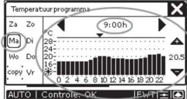 ZEHNDER ComfoControl Luxe - Temperatuurprogramma instellen - 3