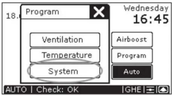 ZEHNDER ComfoControl Luxe - Accessing P menus - 2