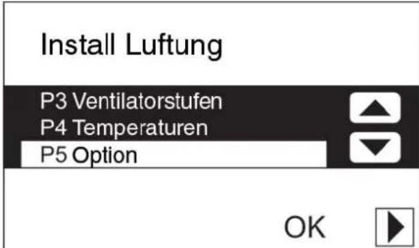 ZEHNDER ComfoControl Luxe - Einstellungen in den P-Menüvornehmen - 3