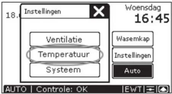 ZEHNDER ComfoControl Luxe - Temperatuurprogramma instellen - 2