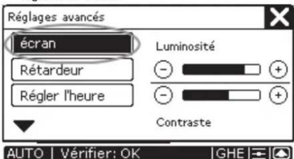 ZEHNDER ComfoControl Luxe - Reglage d'écran - 3