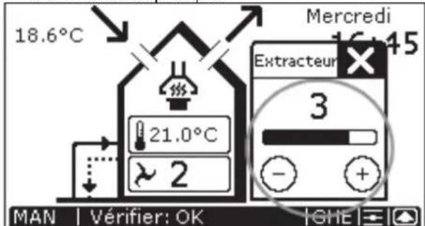 ZEHNDER ComfoControl Luxe - Reglage du débit de ventilation - 2