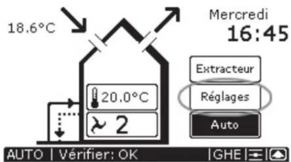 ZEHNDER ComfoControl Luxe - Réglage de retardements - 1