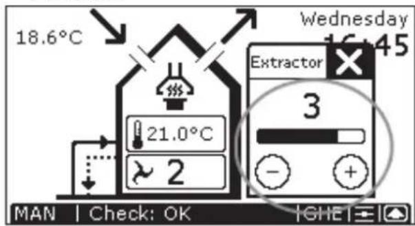 ZEHNDER ComfoControl Luxe - Ventilation volume settings - 2