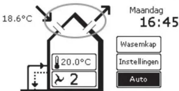 ZEHNDER ComfoControl Luxe - Comforttemperatuur instellen - 1