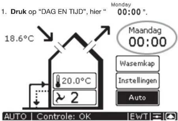 ZEHNDER ComfoControl Luxe - Dag enijd instellen - 1
