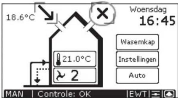ZEHNDER ComfoControl Luxe - Toevoer- en afvoervihtulator in- en uitschakelen Hierbij moet u de volgende handelingen uitvoeren: - 5