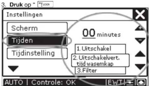 ZEHNDER ComfoControl Luxe - Tijdvertragingen instellen - 3