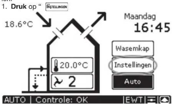 ZEHNDER ComfoControl Luxe - Temperatuurprogramma instellen - 1