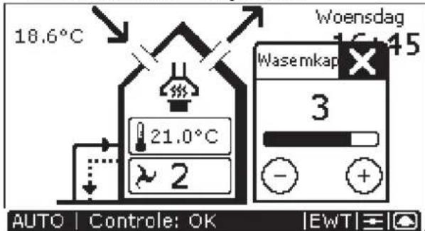 ZEHNDER ComfoControl Luxe - Wasemkap in- en uitschakelen - 2