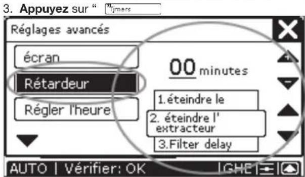 ZEHNDER ComfoControl Luxe - Réglage de retardements - 3