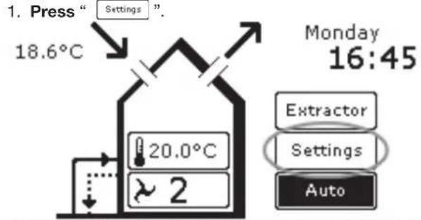 ZEHNDER ComfoControl Luxe - Language settings - 1