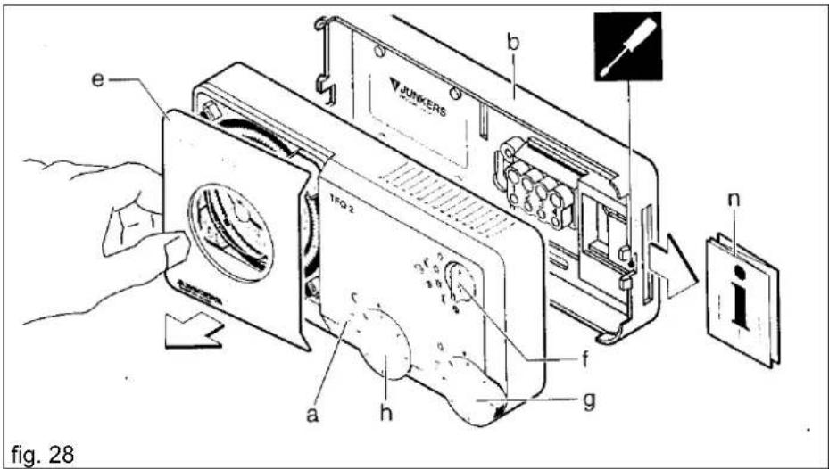 Junkers TFQ 2 T - COMMUTATEUR DE DEROGATION (fig. 28 - f) - 4