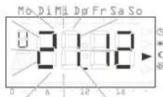 Gira 1186 - Régler la période de vacances - 2