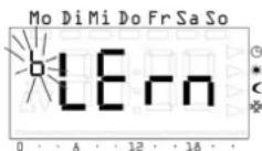 Gira 1186 - Apprentissage de la liaison radiofrequence - element de menu LErn - 1