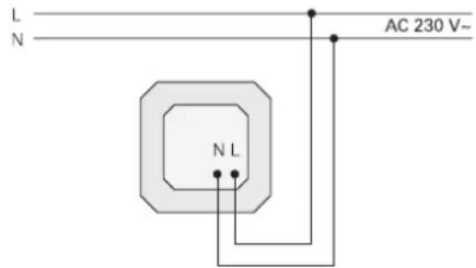Gira 1186 - Raccordement electrique - 1