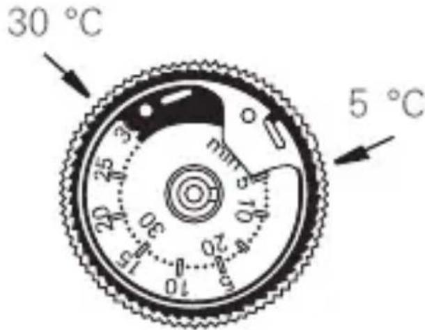 Gira 0396 - Réglage des limites de température - 1