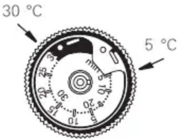 Gira 0390 - Réglage des limites de température - 1