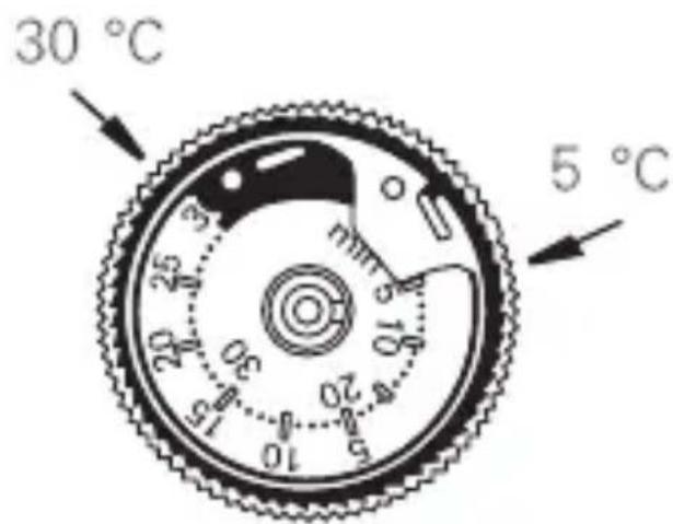 Gira 0392 - Réglage des limites de température - 1