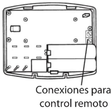 Conexiones para control remoto