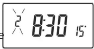 DANFOSS TP5001M - Changing the preset programmes in 24 hour mode - 2