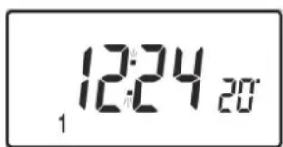 DANFOSS TP5001M - Altering the display to show time or temperature - 1