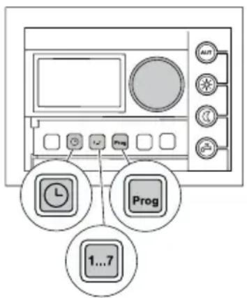 BUDERUS RC30 - Modification du programme de chauffage par décalage des points de commutation - 1